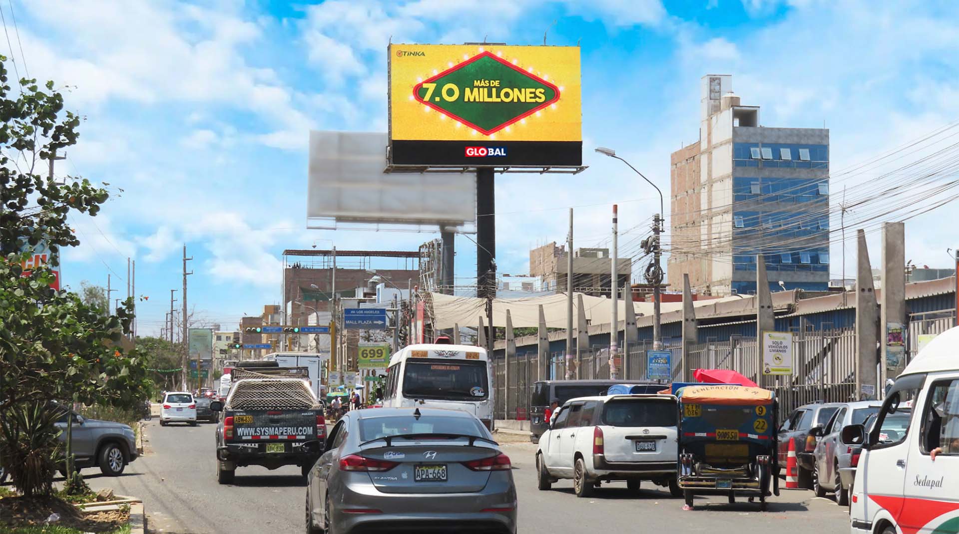 Pantallas digitales 7.0 millones